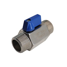 3/8" 316 Stainless Steel Male NPT x Male NPT Mini Ball Valve Male NPT to Male NPT Gas Or Water Cut Off Valve Inline