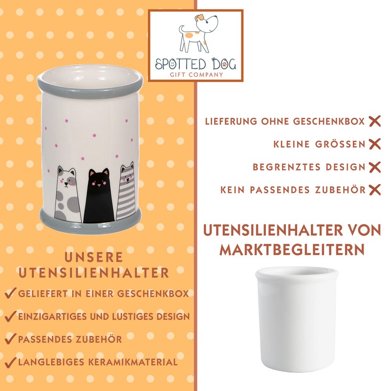 SPOTTED DOG GIFT COMPANY - Kitchen Utensil Holder - 16