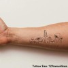'Mushroom Medley' Temporary Tattoo - Water Resistant, Skin-Safe, Non-Toxic Transfer