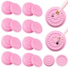 200 PCS Pink Flower Shape False Eyelashes Glue Holders Disposable