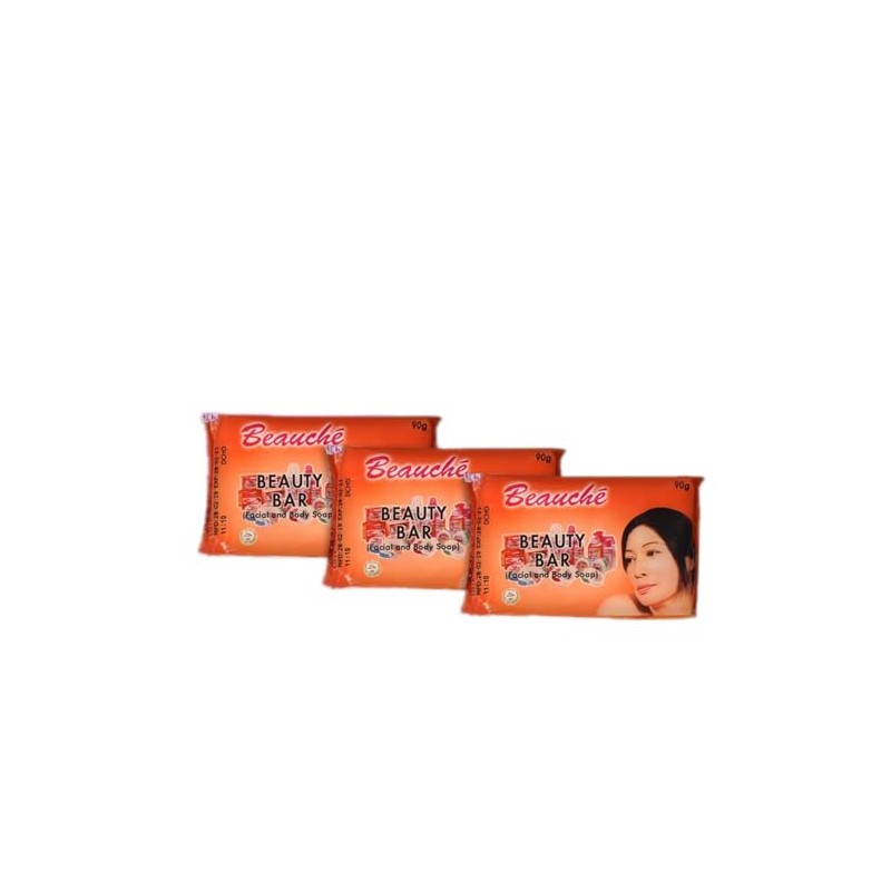 Barra De Belleza Beauche 90 G (Paquete De 3), Naranja