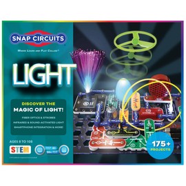 Snap Circuits Light Electronics Exploration Kit | Over 175 Exciting STEM Projects | Full Color Project Manual | 55+ Snap Circuits Parts | STEM Educational Toys for Kids 8+