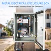 Outdoor Electrical Box Waterproof, NEMA 4 Steel Enclosure Box with
