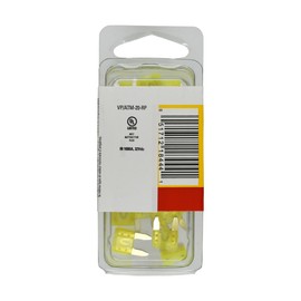 Bussmann (VP/ATM-20-RP) Yellow 20 Amp Fast Acting ATM Mini Fuse, (Pack of 25)