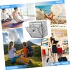 WOONEKY Stylish Wall Mounted Cotton Pad Container with Flip Lid
