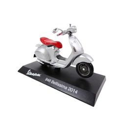 OPO 10 - Collection miniature scooter 1/18 compatible with Piaggio Vespa 946 Bellissima grey/red - 2014 - Ves1001