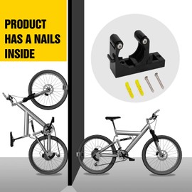 2 Pcs Bike Wall Mount Storage for home, Adjustable Bicycle Clip Hook for Basement or Garages, Wall Race Save Space and Easy to Hold Exhibition