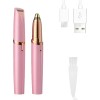 Depiladora Facial Mujer Flawless Con Luz Led Sin Dolor Rosa