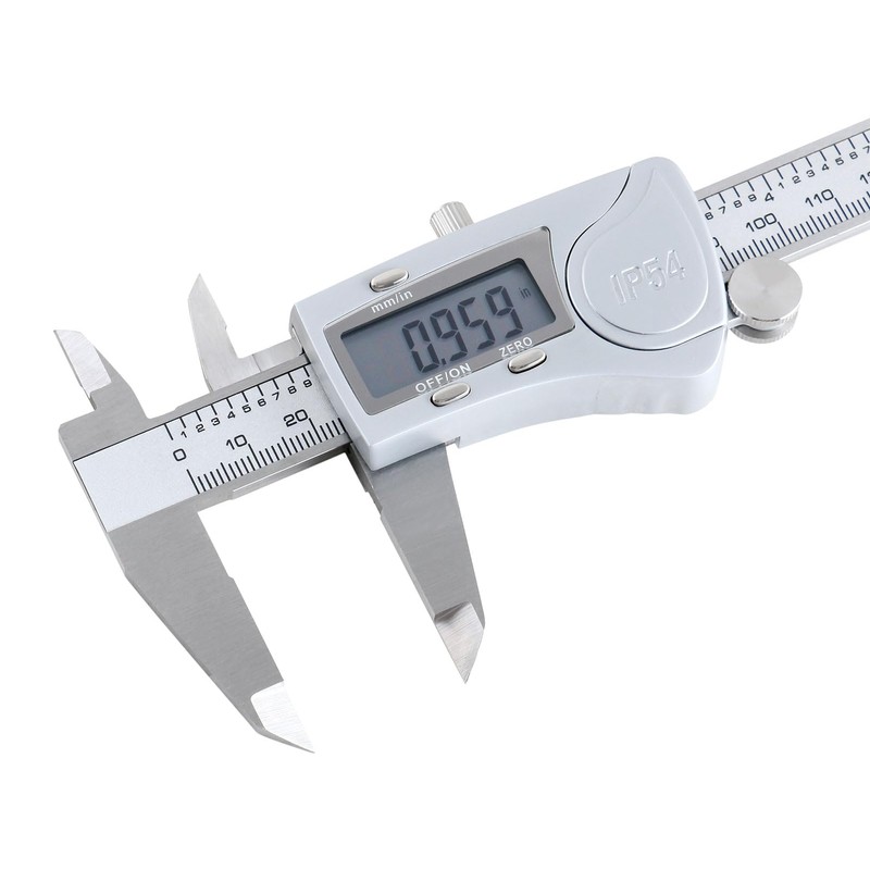 Accusize Industrial Tools Digital Caliper, 0-6''/0-150 mm Range by 0.0005''/0.01