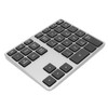 Wireless Number Pad 35 Keys Aluminum Alloy Ultrathin Rechargeable Ergonomic