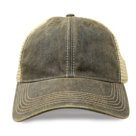 Gritty Bull Vintage Distressed Baseball Cap – Unstructured Fit Adjustable Snapback Hat for Men & Women, Black - Non Distressed, One Size