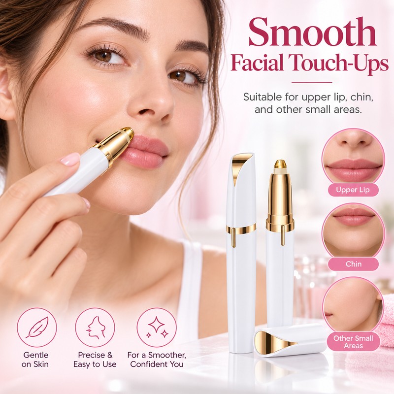 Electric Eyebrow Trimmer for Facial Grooming – Pencil-Style Hair Remover