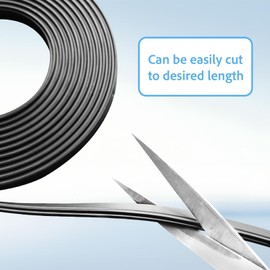 Magnetic Strip for Shower Door Replacement, 1/8" Thick Flexible Magnetic Seal Strip, 78 Inch Strong Waterproof Magnets for Shower Curtain Bottom & Framed/Semi-Framed Swinging Glass Doors