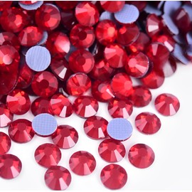 Jollin 2880pcs Hotfix Crystal Flat Back Rhinestones Glass Diamonds for Crafts Crafts Decorations Clothes Shoes 4.8mm SS20 Siam