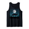 Kids Black Panther Full Moon Trees Sasquatch Black Panther Tank