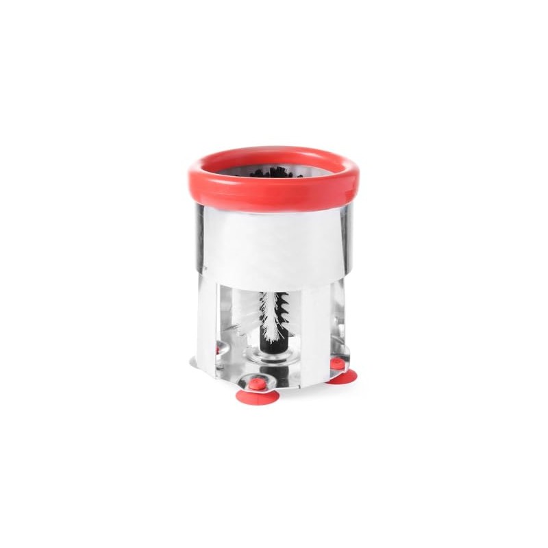 HENDI Glass brush round, ⌀150x(H)190 mm, White/Red