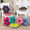 vctops Flower Shaped Chair Pad Farmhouse Stripe Print Chair Seat