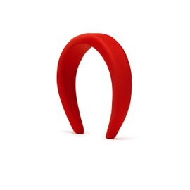 Headband Hair Band Wide Vintage Retro Style Textile Women's Hair Accessories (Red)