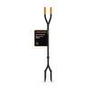 Fiskars 60" Steel Posthole Digger, Long-Handled Construction and Yard Tool,