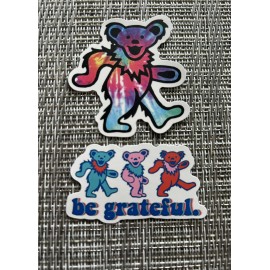 Grateful Dead / Jerry Garcia / Dead & Co Be Grateful & Bear SYF Vinyl Stickers