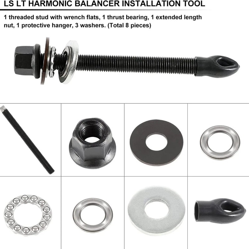For GM LS LT Harmonic Balancer Installation Tool For Chevy