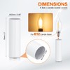 PATIKIL 3" Tall Candle Covers Sleeves, 6Pcs Metal E12 Chandelier