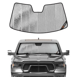Pigenius Windshield Sun Shade for Ram 1500 2019-2025 with 10 inch Wide Sensor - AstraGuard