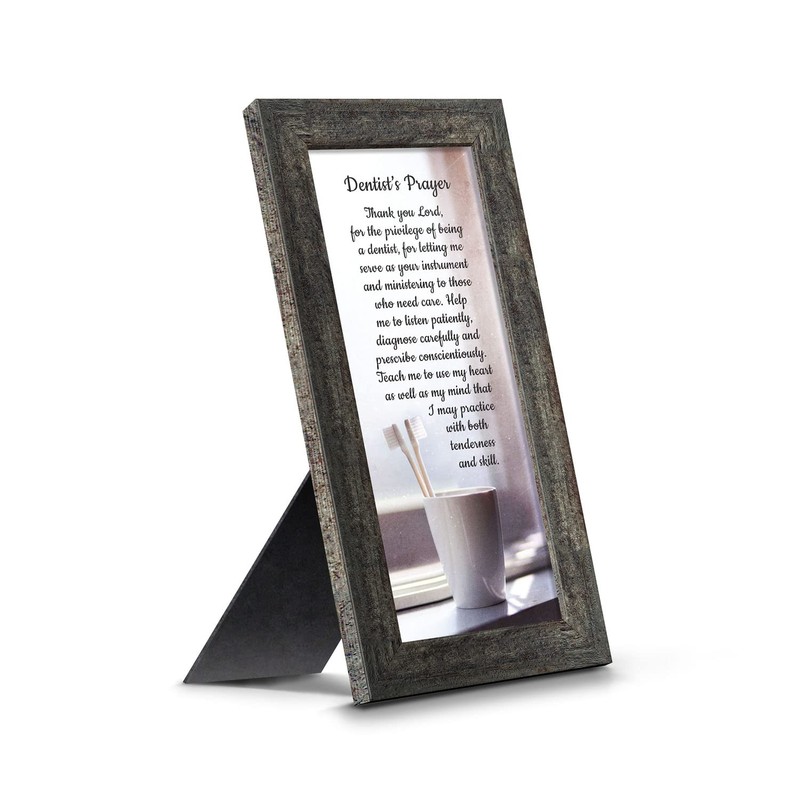 Crossroads Home Décor The Dentist Pray Picture Frame, Dental Office