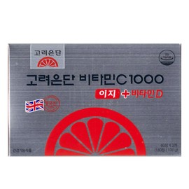 Goryeo Eundan Korea Eundan Vitamin C1000 Easy + Vitamin D 600mg x 180 capsules x 1 JJ / 고려은단비타민C1000 이지 + 비타민D 600mg x 180캡슐 x 1개 JJ