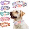 Pimaodog Dog Collar, Girl Dog Collar Puppy Collar Floral Pattern