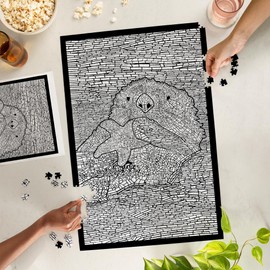 Lantern Press 1000 Piece Jigsaw Puzzle, Sea Otter, Coloring Book