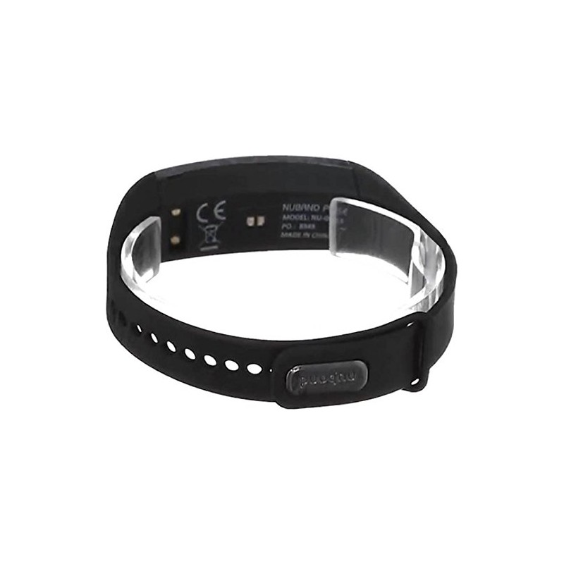 Nuband NU-G0015 Pulso negro HRM Reloj de actividad y seguimiento