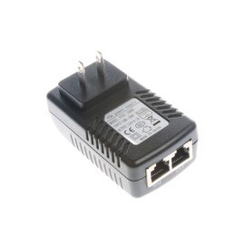 NOYITO 24V 0.5A PoE Injector Power Supply Adapter with Wall Plug IEEE 802.3af Compliant 10 100Mbps Suitable for IP Camera Voip Phones AP