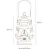 Feuerhand 14031 Outdoor Lantern, Fuerhand, LED Lantern, BS276 (Sparkling Iron)