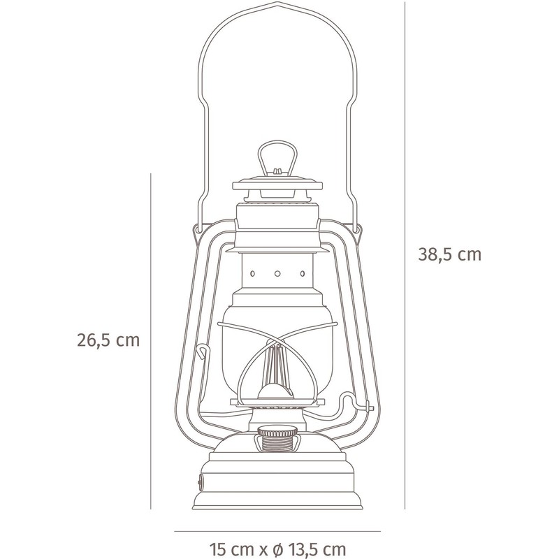 Feuerhand 14031 Outdoor Lantern, Fuerhand, LED Lantern, BS276 (Sparkling Iron)