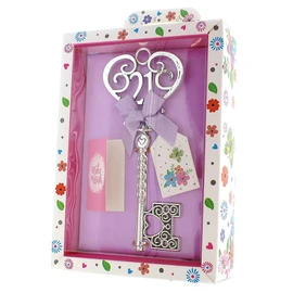 Tulip Studio Silver Age 21 Female Keepsake Key & Bright Presentation Box - 21st Birthday Gift