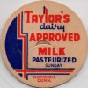 Milk Bottle Cap - Taylor's Dairy - Norwich, Connecticut - SUNDAY