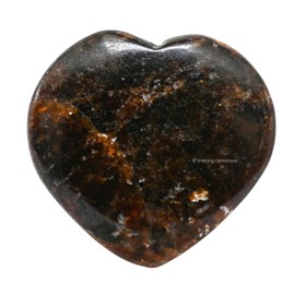 Garnet Stone Heart - Pack of 2 Crystal Heart Stones Rocks - Corazones De Piedra Crystals and Healing Stones Heart Shaped Crystal - Stocking Stuffers Gifts