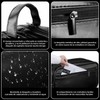 Neceser para Hombre Impermeable, 3 Compartimentos, 27×14×10 cm (Negro)