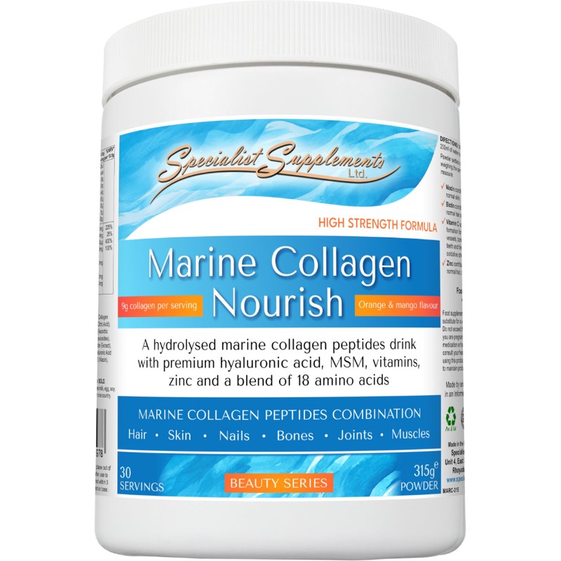 Specialist Supplements Marine Collagen Nourish (Orange & Mango Flavour) Drink