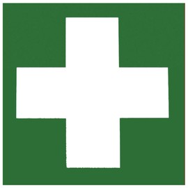Champion Sign – 150 x 150 mm photoluminescent Sign/Information Sign/Brigade Path/Escape Emergency Exit and Safety Marking/Industry Marking, 503850