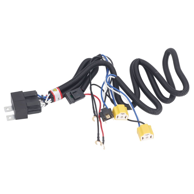 H4 Headlight Relay Harness High Temperature Resistant Ceramic Socket H6054