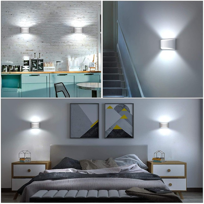 Lightess Indoor LED Wall Lamp 12W Dimmable Up Down Wall