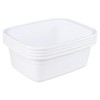 Kiddream 14 Quart Plastic Dish Pan, 4 Pack Wash Basin