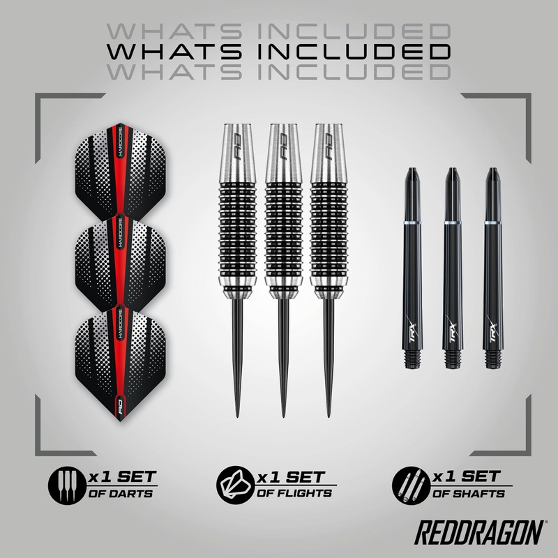 RED DRAGON Megaton: 23g Flightmaster - Tungsten Darts Set with