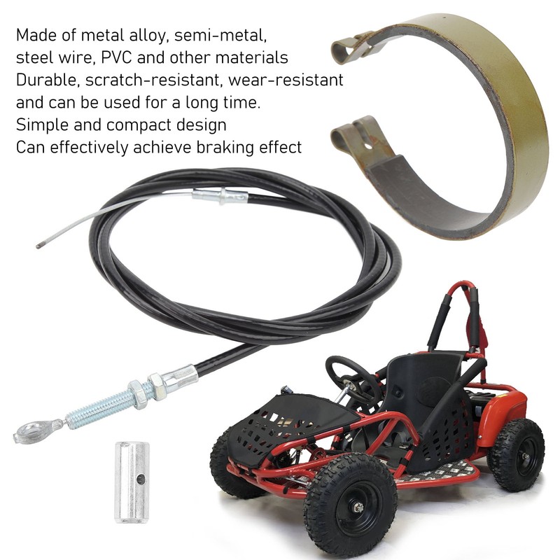 4in Rear Brake Band Pins Kit with 1.55m Throttle Pull