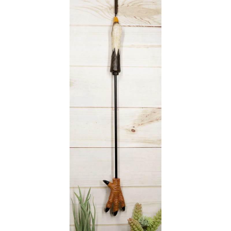 Bald Eagle Head Talons Long Reach Hand Back Scratcher Wall