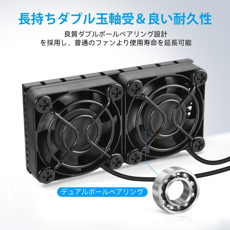 ELUTENG USB-C Fan, 1.6 inches (4 cm), Cooling Fan, USB