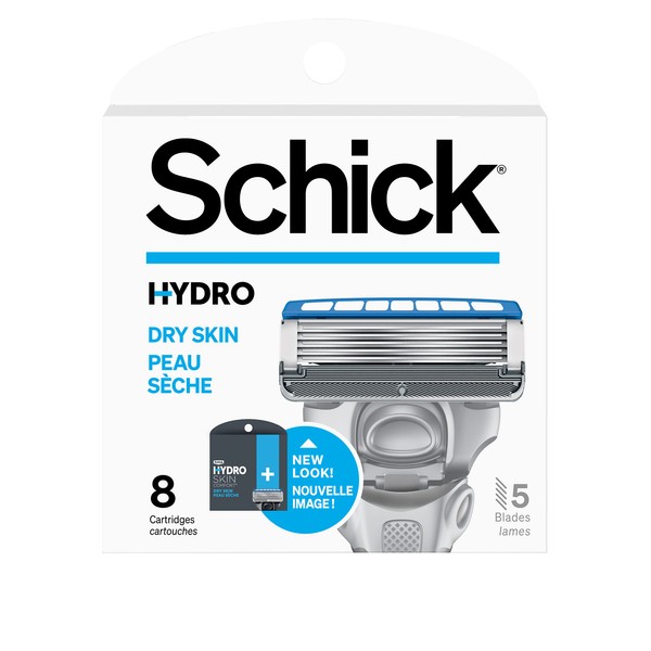Schick Hydro 5 Sense Hydrate Razor Refills for Men, 8 Count (Pack of 1)