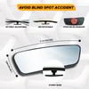 EcoNour Blind Spot Car Mirror (2 Pack) | Wide Angle